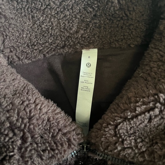Lululemon Cinchable Fleece Zip-Up Size 8 - Picture 3 of 3